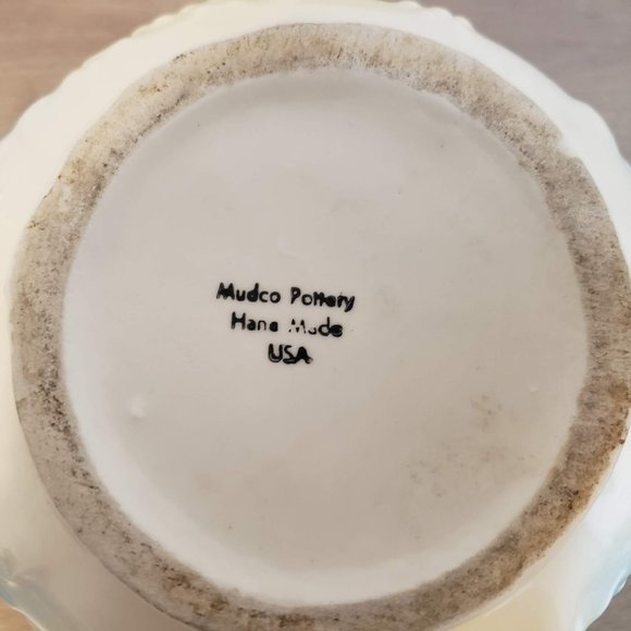 Mudco Pottery Vintage Planter Pink Yellow Blue Cup - Picture 7 of 7